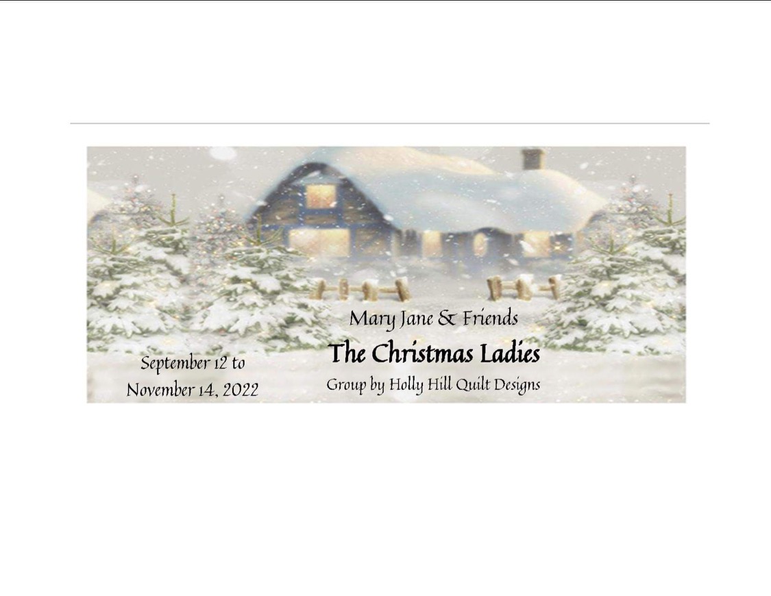 Mary Jane & Friends - The Christmas Ladies Finishing Kit-  THE CHRISTMAS LADIES FINISHING KIT WITH PRINTED PATTERN